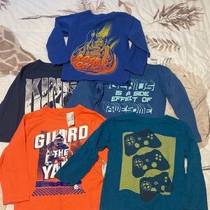 The Children's Place bundle of 5 long sleeve shirts size 4/xs brand new w tags